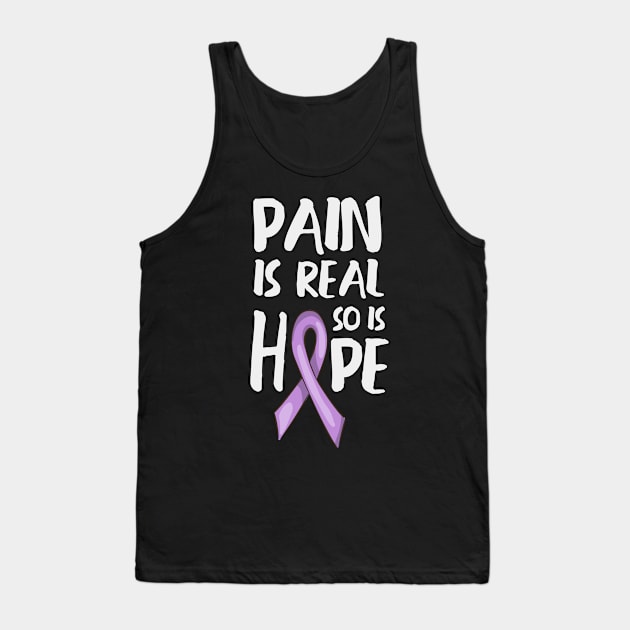 'Pain Is Real So Is Hope' PTSD Mental Health Shirt Tank Top by ourwackyhome